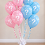 Pink & Blue Gender Reveal Helium Balloon Bouquet