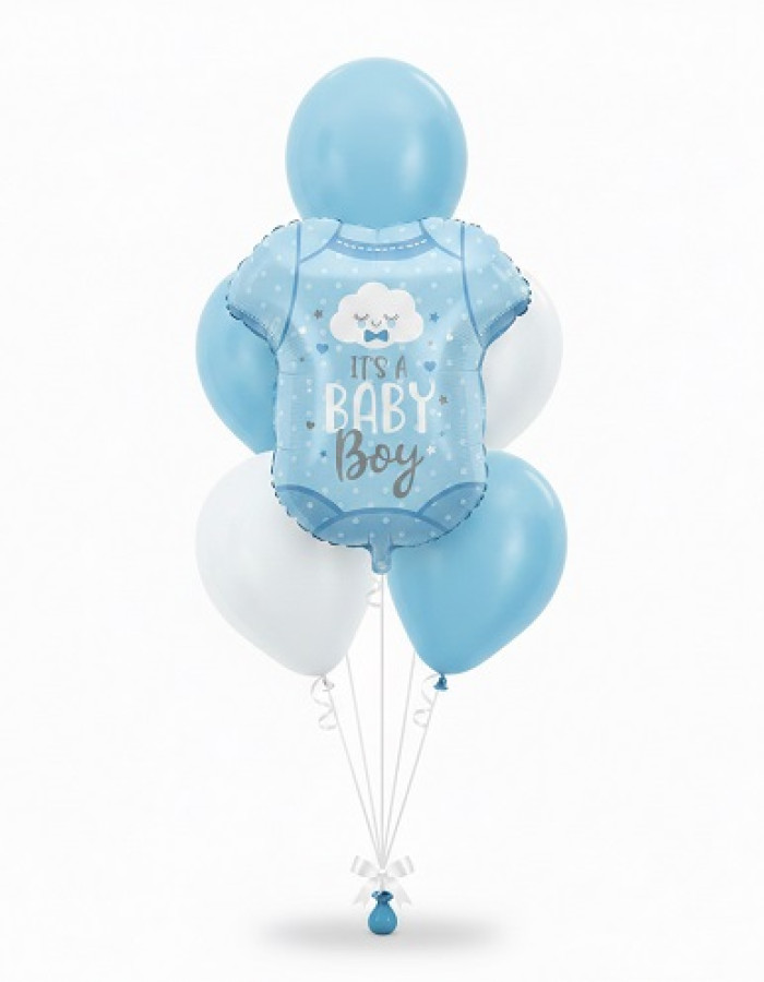 It's A Baby Boy 6 Balloon Bouquet