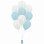 Satin Sky Luxe 12 Balloon Bouquet on a weight