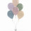 Dusk Dream 6 Balloon Bouquet on a weight