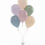Dusk Dream 6 Balloon Bouquet on a weight