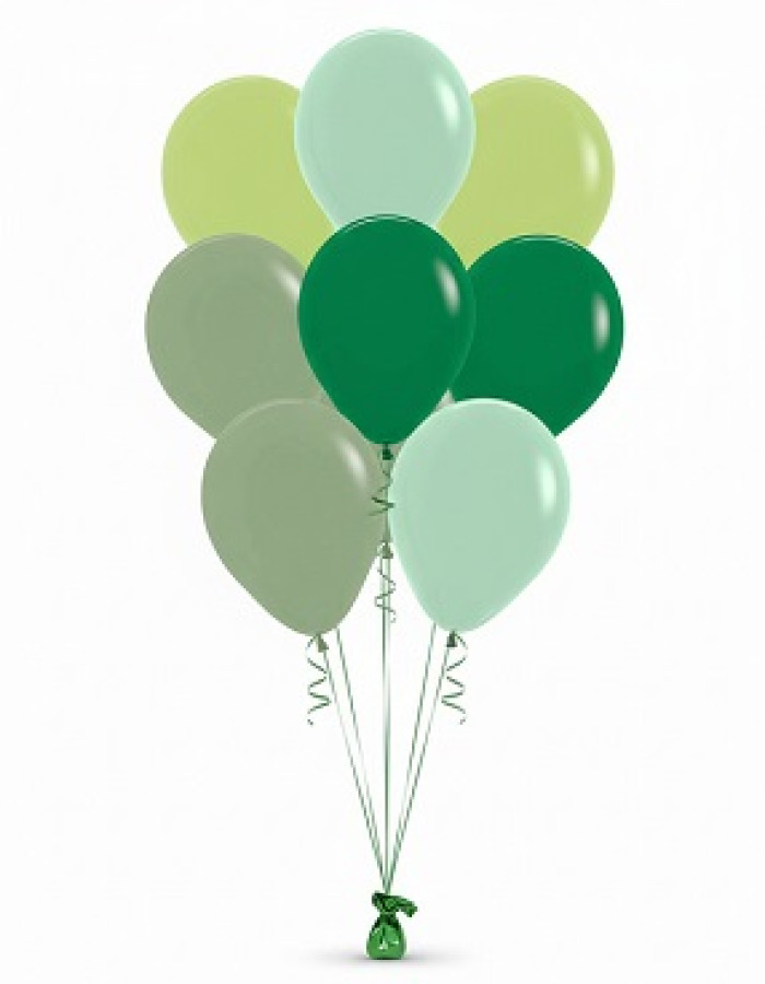 Forest Breeze 9 Balloon Bouquet