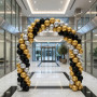 Chrome Spiral Arch 2x3m