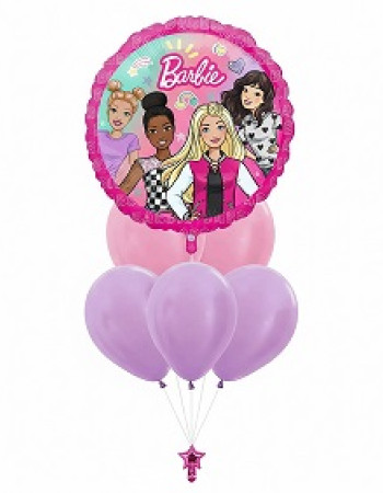 Barbie 7 Balloon Bouquet