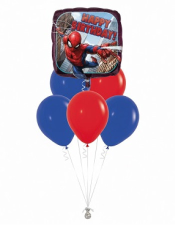 Spiderman 7 Balloon Bouquet