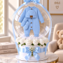 Cozy Blue Bubble Gift Box