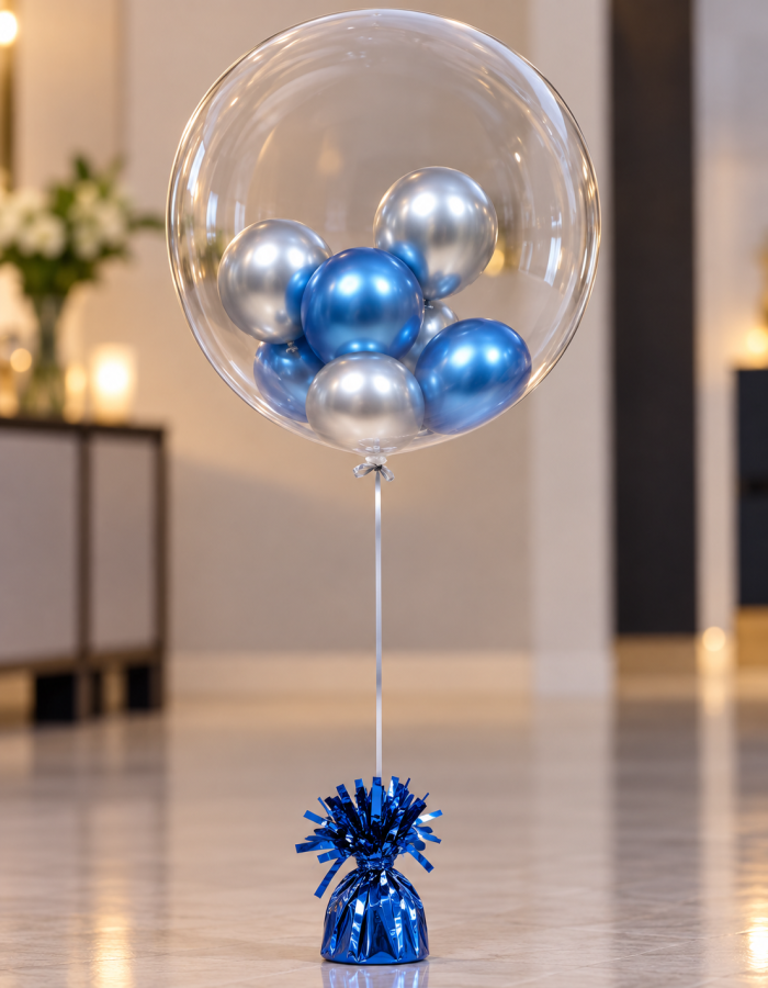 Bubble Balloon with 8 Mini Balloons Inside