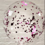 Clear Confetti Bubble 24inch