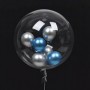Clear Bubble with small balloons inside (6 balloons inside)