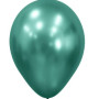 12 Inch Chrome Reflex Green Helium Balloon