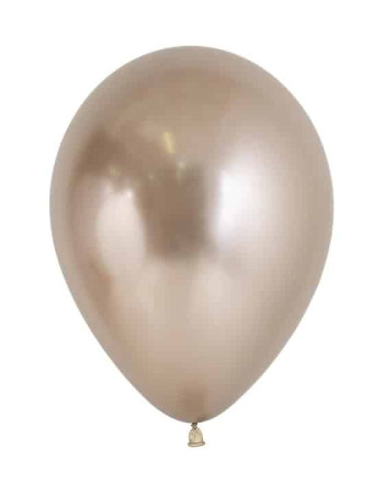 12 Inch Chrome Reflex Champagne Helium Balloon