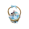 Welcome Baby Boy Woven Basket