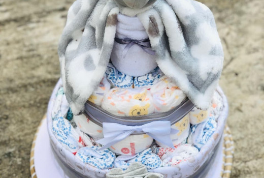 Our Luxury Elephant Diaper Cake Giveaway