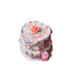 Blush Bear 2 Tier Nappy Cake