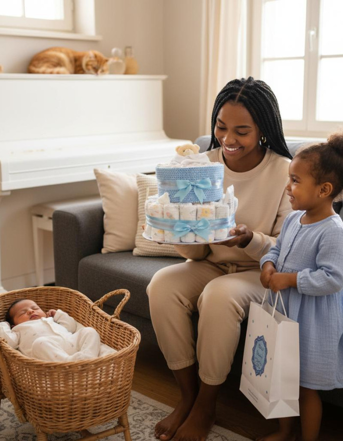 Little Bear Hugs Nappy Cake