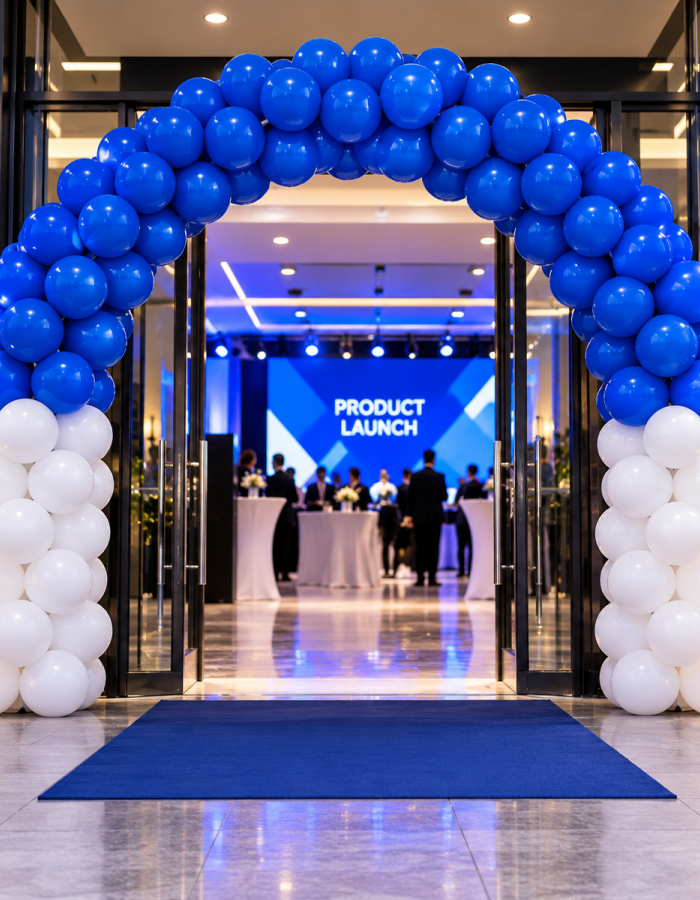 Colour Block Balloon Arch 2m x 2m