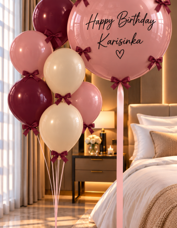 Bows & Balloons Birthday Bouquet