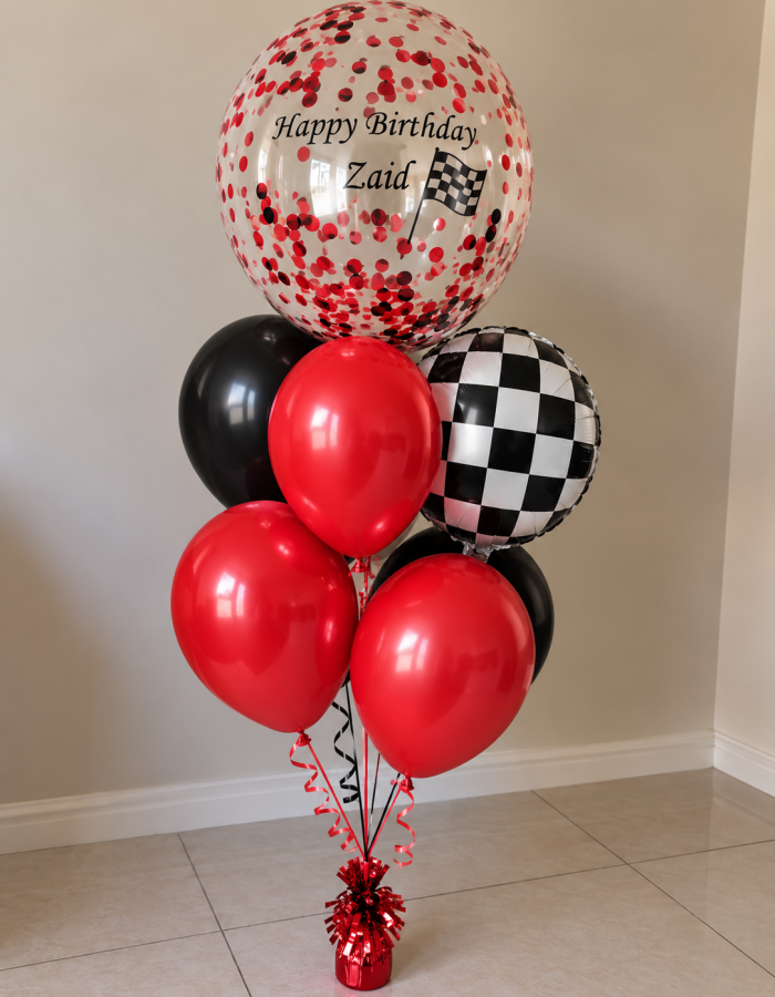 Race Day Balloon Bouquet