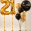 Black & Gold Milestone Balloon Set