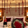 Burgundy Romantic Room Setup
