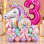 Unicorn Dreams Balloon Number Stack