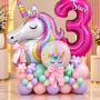 Unicorn Dreams Balloon Number Stack