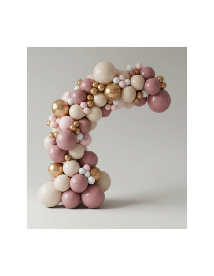 DIY Baby Girl Premium Organic Balloon Arch Kit 2 × 3 metres ( Please Note this excludes the frame)