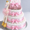 Ballet Pink Swan Nappy Cake