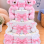 Twin Teddy Girls Nappy Cake