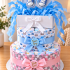 The Big Reveal Nappy Cake
