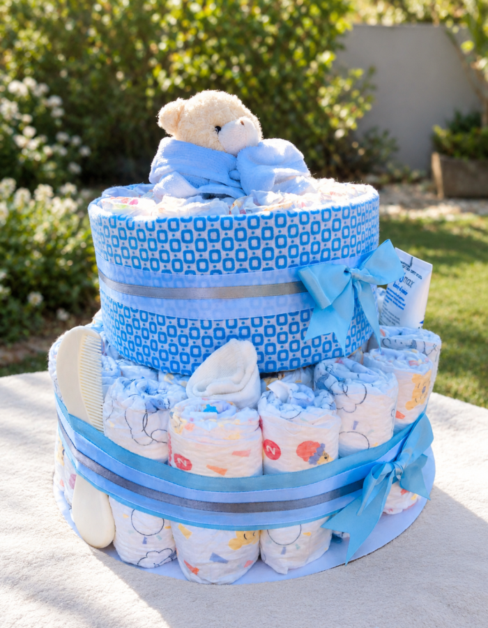 Little Bear Hugs Nappy Cake