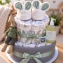 Safari Sage Luxury Nappy Cake