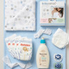 Pure Luxe 3-Tier Minimalist Boy Nappy Cake