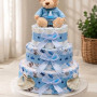 Little Traveler Teddy Nappy Cake