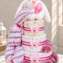 Bunny Bloom 3 Tier Nappy Cake