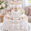 Vintage Lace Nappy Cake