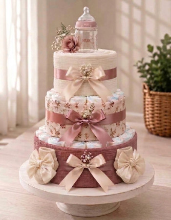 Baby in Bloom Nappy Cake