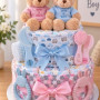 Boy & Girl Twins Nappy Cake